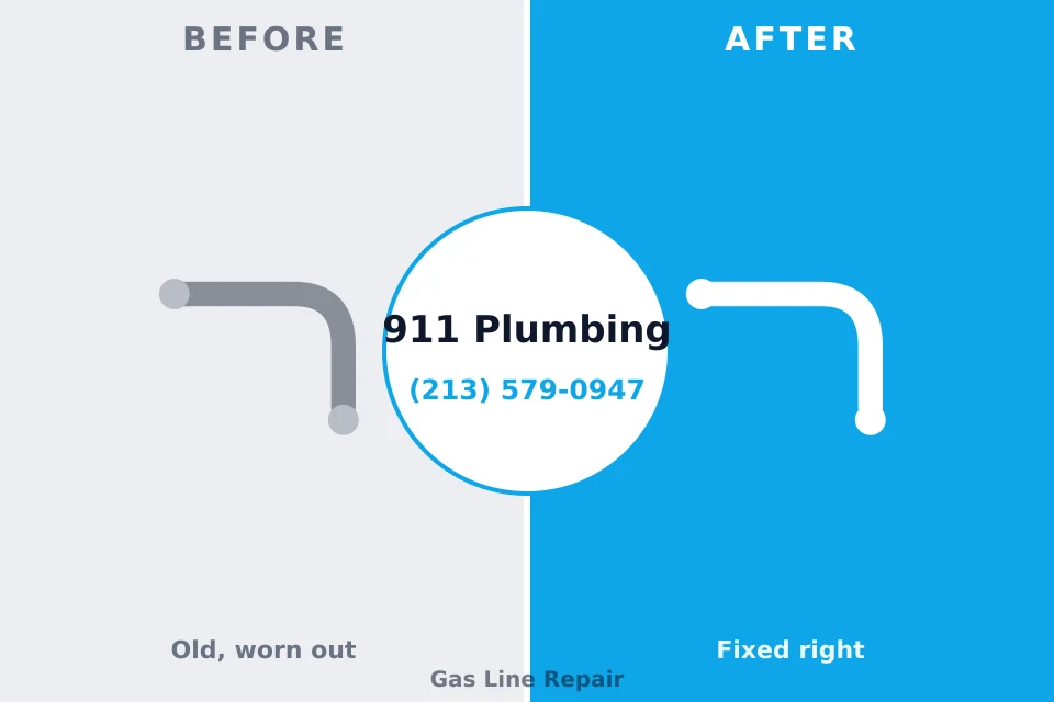 Before and after: plumbing repair Gulf Hills, MS